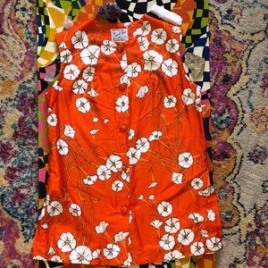 Vintage 60’s floral tank top blouse